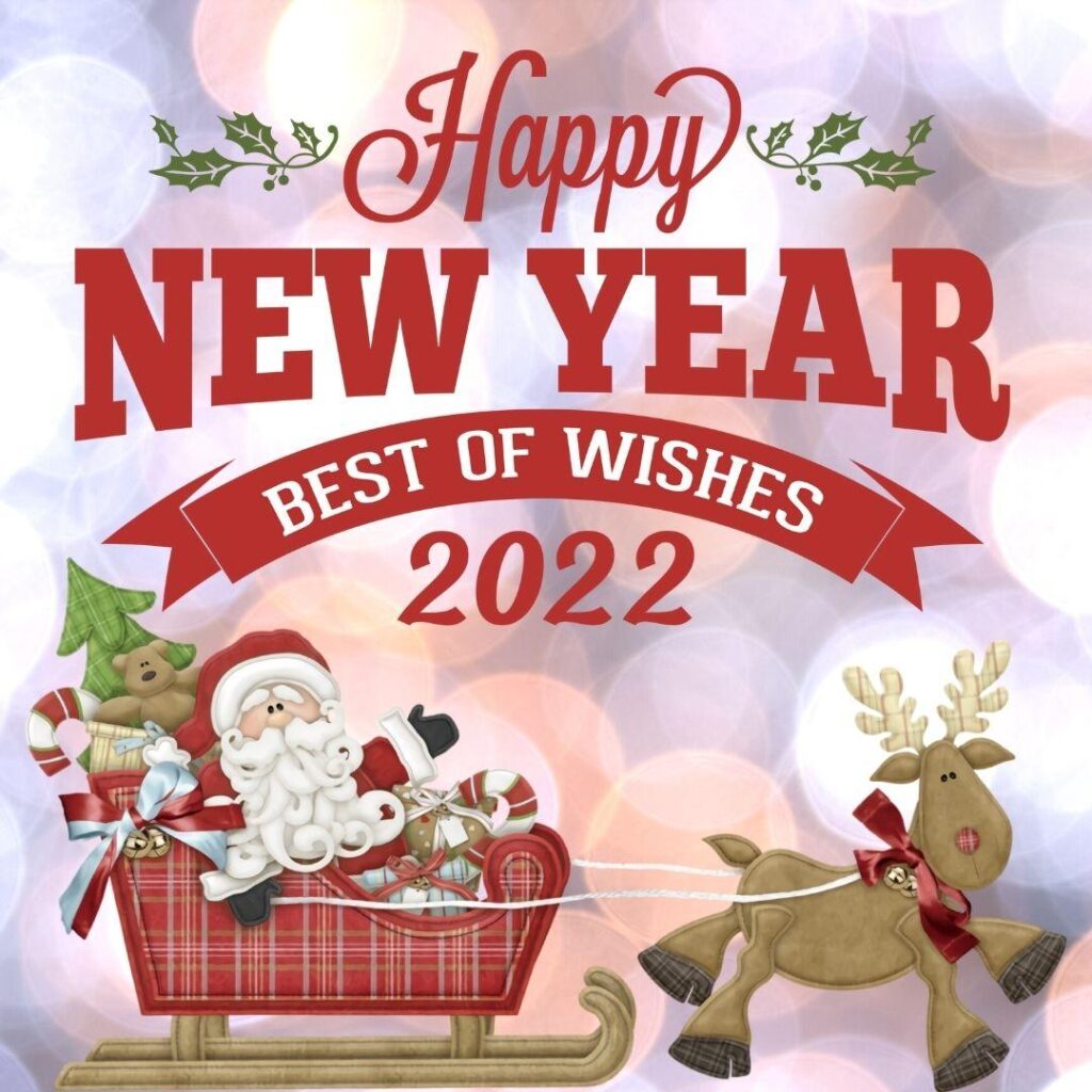 New year Wishes with Christmas Image 2023