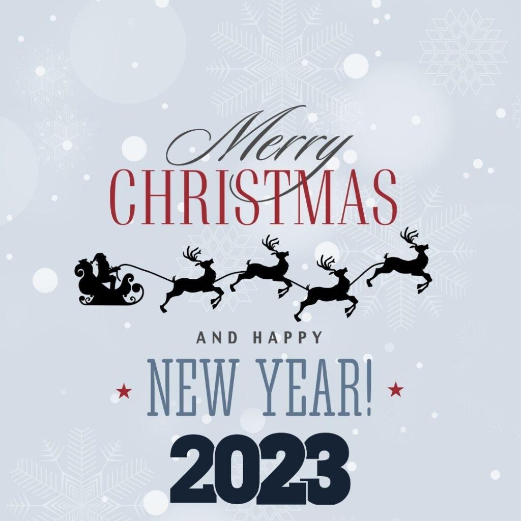Celebrate Happy New year and Merry Christmas 2023
